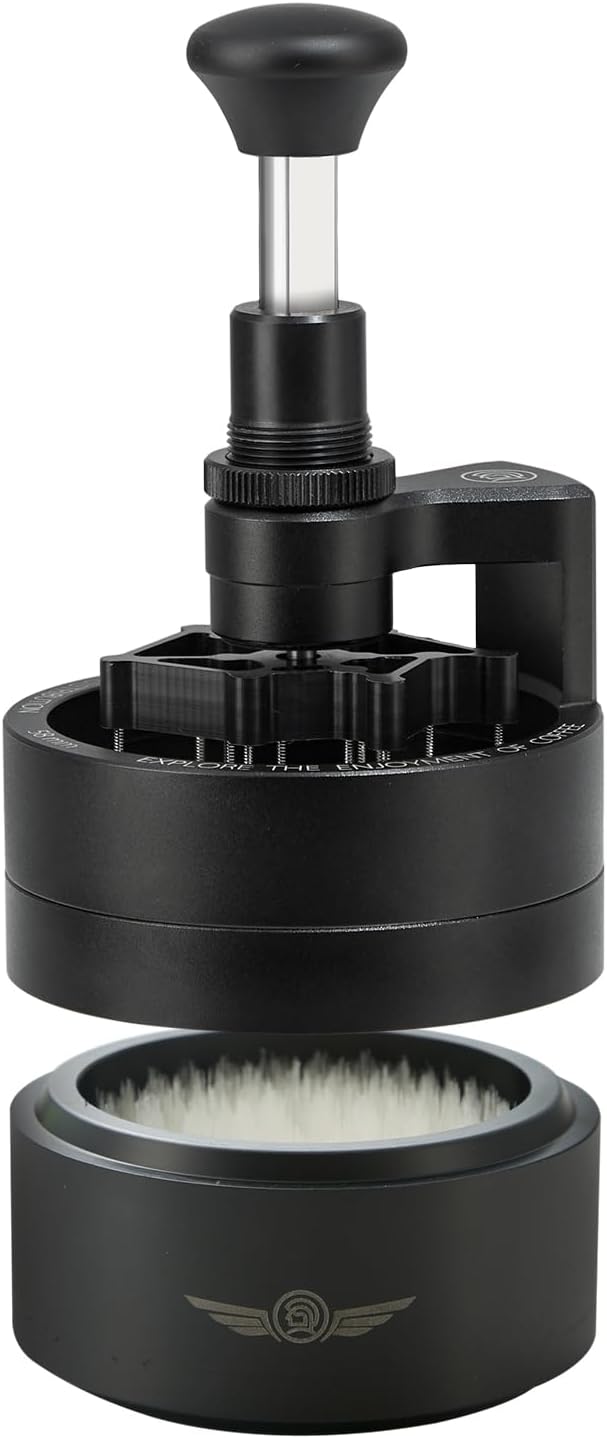 zeroHero WDT Tool Espresso 58mm – Adjustable Depth Needle Distributor by zeroHero