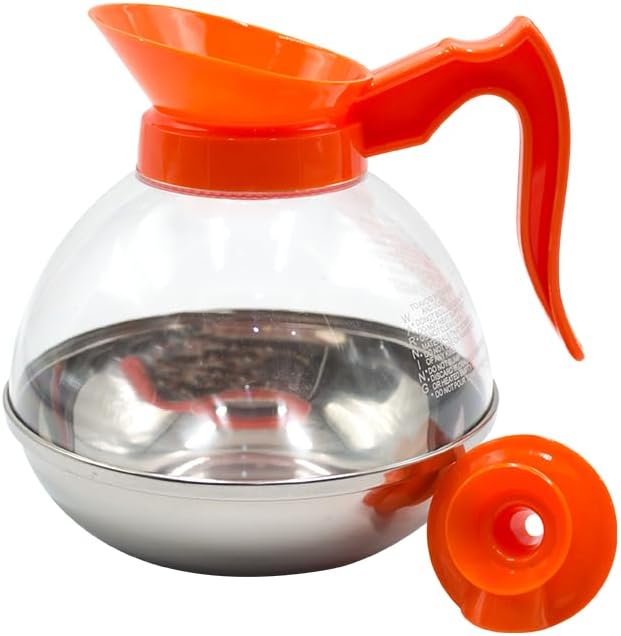 1 Pack Commercial Coffee Decanter 64oz 1.8L 12 Cup, Polycarbonate Plastic Body - Image 5