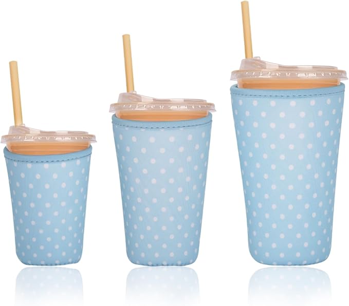 Reusable Insulated Sleeve for Iced Coffee Cup, Beverage Holder for Iced Coffee by Unknown