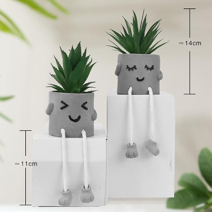 MAKHOT 4 Pcs Creative Artificial Succulent Plants - Image 5