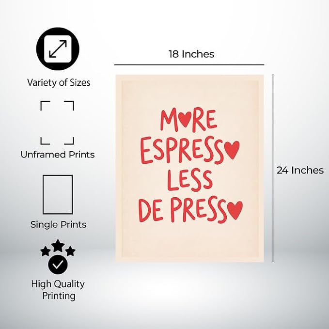 Lawrence Williams Designs Coffee Quote Poster - Image 2