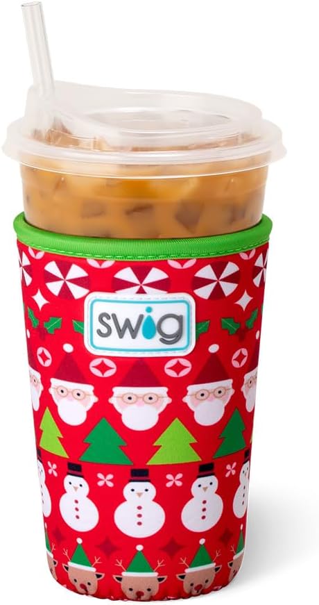Swig Life Medium Iced Cup Coolie, Standard 22oz Iced Coffee Cup Insulator Sleeve by SwigLife