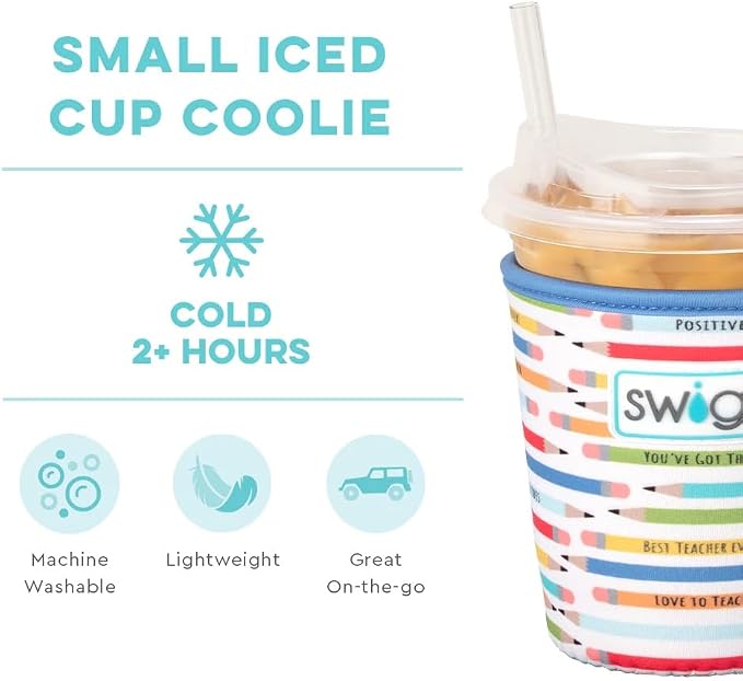 Swig Life Small Iced Cup Coolie, 16-20oz Iced Coffee Cup Insulator Sleeve - Image 4