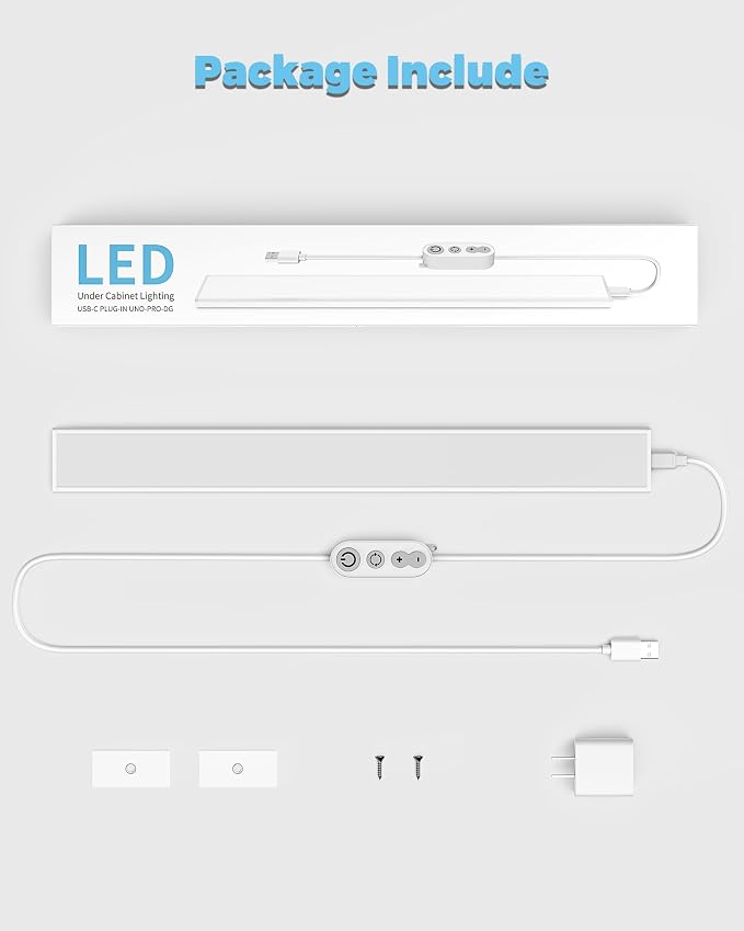 ASOKO Plug-in Under Desk Light, 16Inch LED Workbench Lights - Image 7