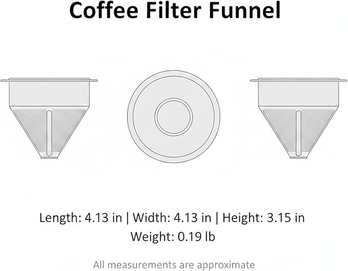Stainless Steel Coffee Filter Funnel - Image 7
