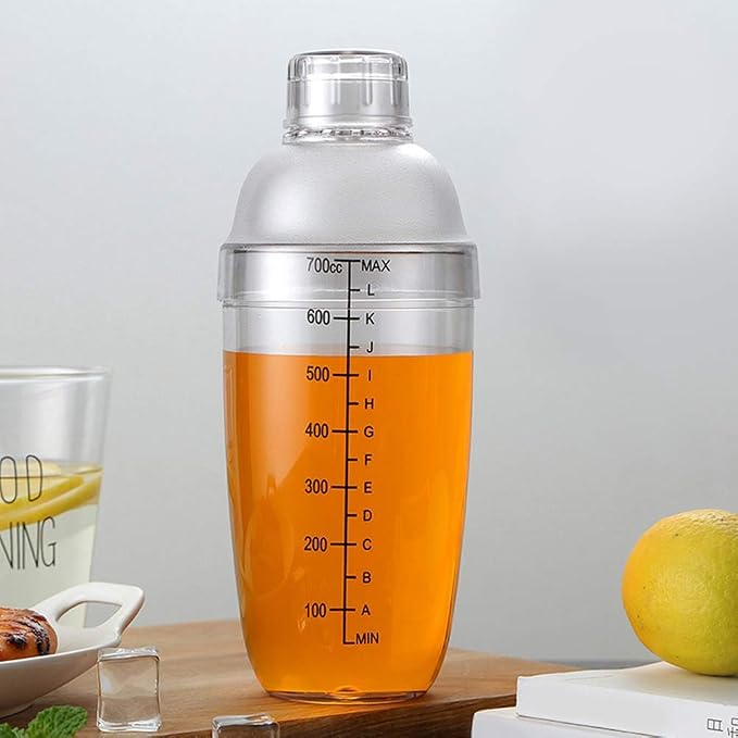 24 Oz Plastic Cocktail Shaker Bottle, Hand Cup Drink Mixer Tea Shaker Clear - Image 5