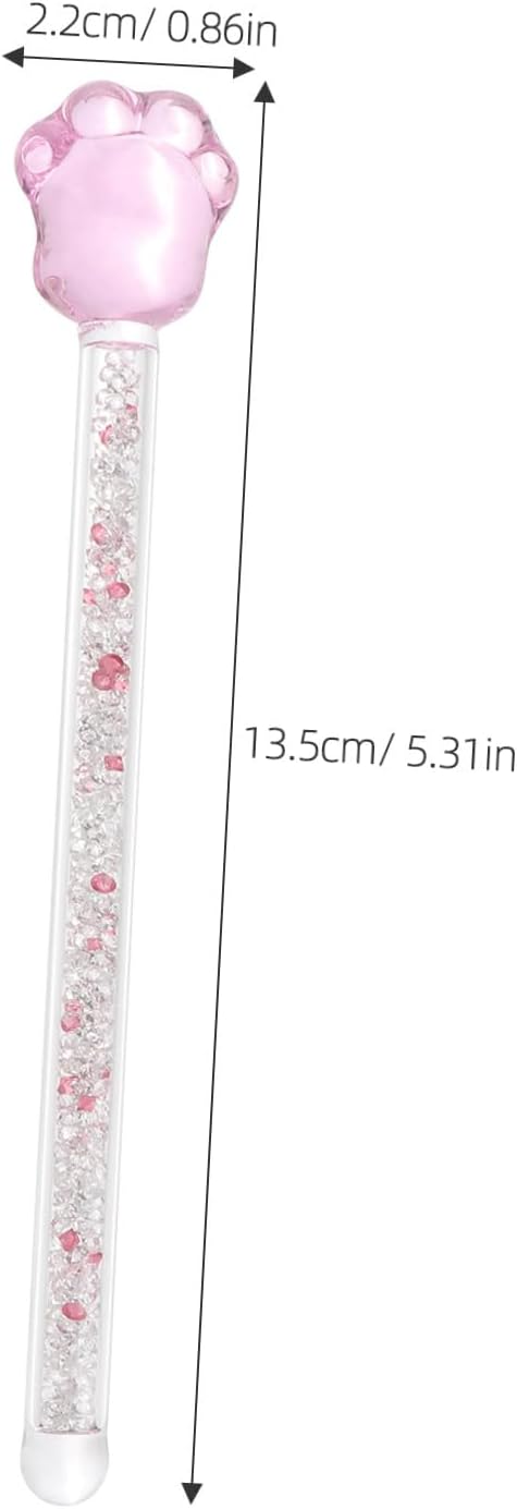 Round Shiny Glass Stirrer Creative Design Swizzle Stick - Image 2