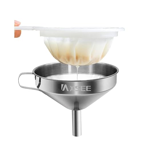 5-Inch Stainless Steel Funnel by IAXSEE