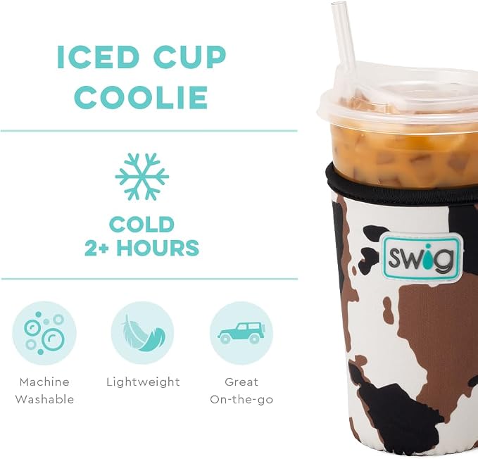 Swig Life Medium Iced Cup Coolie, Standard 22oz Iced Coffee Cup Insulator Sleeve - Image 3