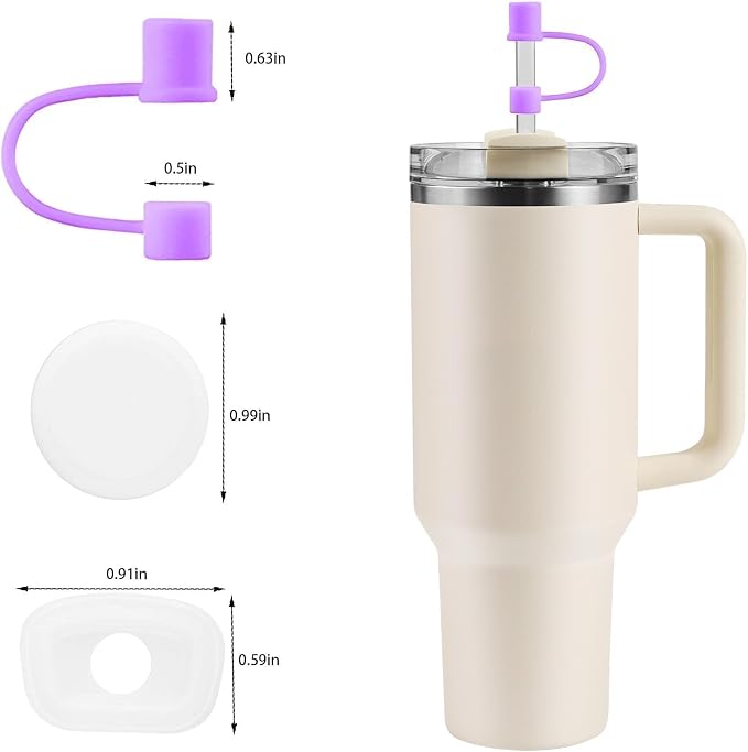 MOLOSLEEVE 21 Colors Straw Toppers Include A Set of Leak-proof Plugs, - Image 3
