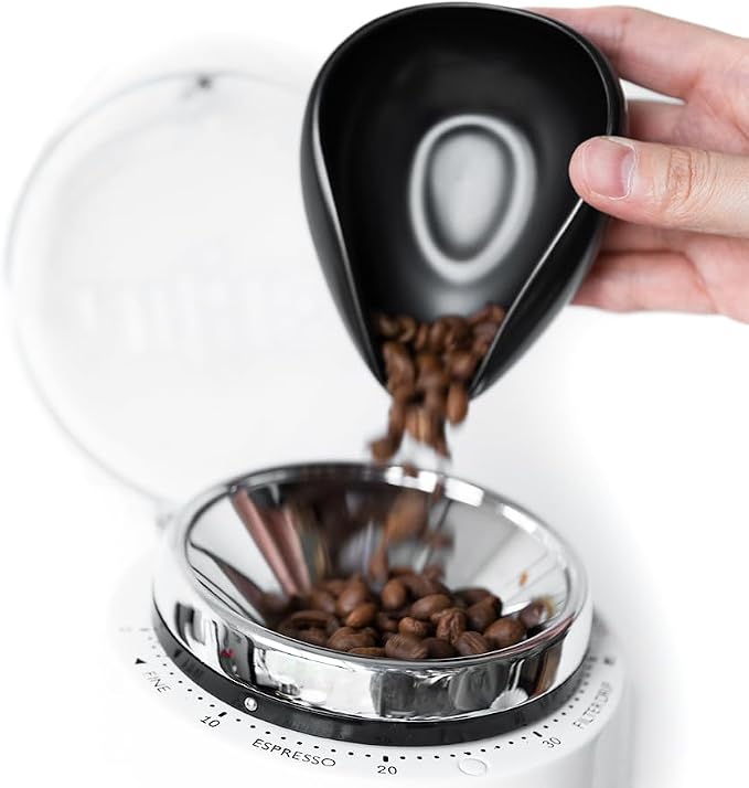 Coffee Beans Dosing Cup, Weigh Coffee Bean Container, Bright Black Ceramic - Image 3