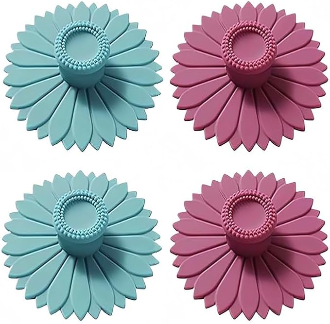 Sunflower Silicone Cup Covers, Reusable & Flexible Mug Covers and Silicone Lids by Unknown