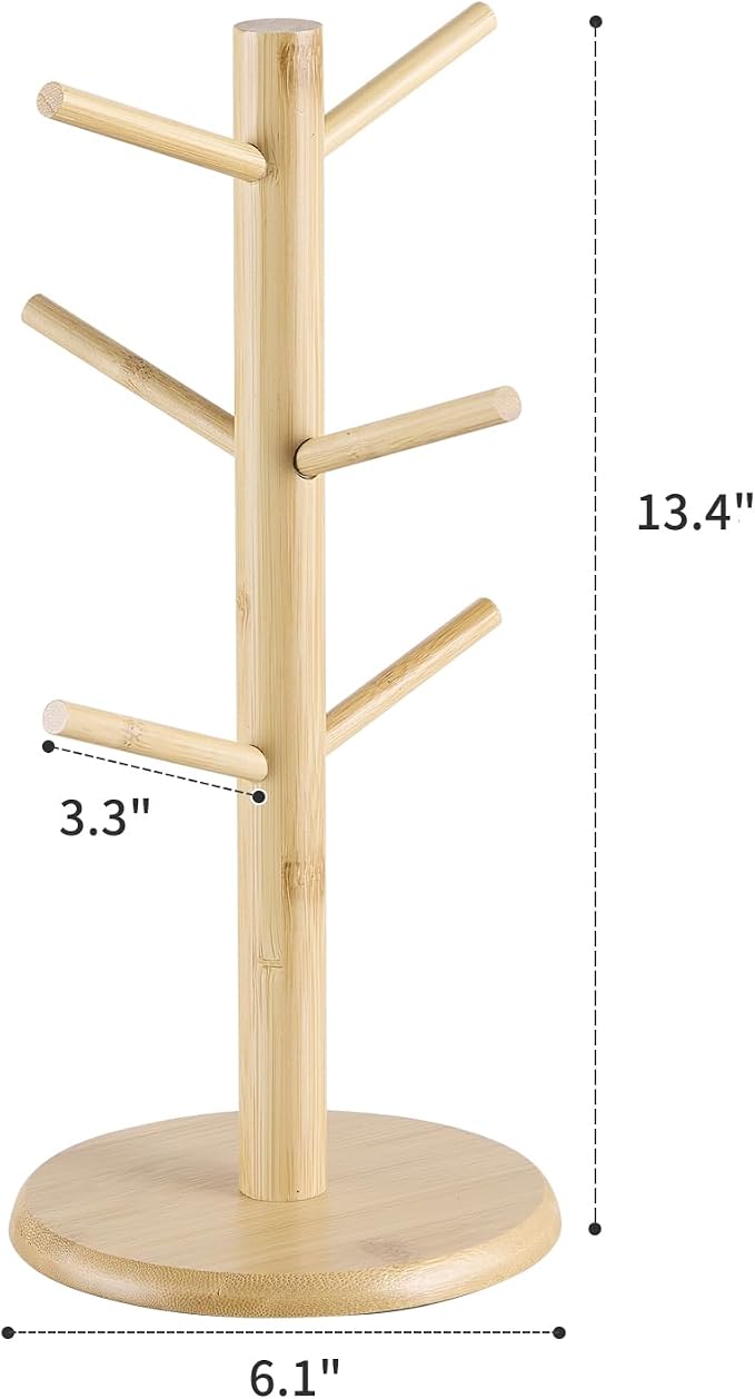 Kitsanery Mug Holder Tree, Coffee Cup Holder，Coffee Mug Tree - Image 2