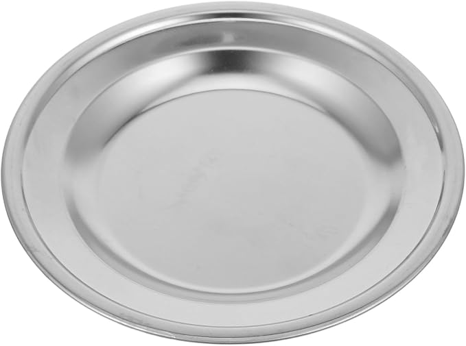 VOSAREA Stainless Steel Tea Bag Holder Round Coaster by Vosarea