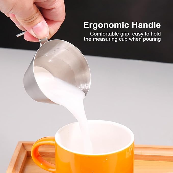 Espresso Shot Cups, Measuring Cup Dishwasher Safe 2 Pack Stainless Steel - Image 4