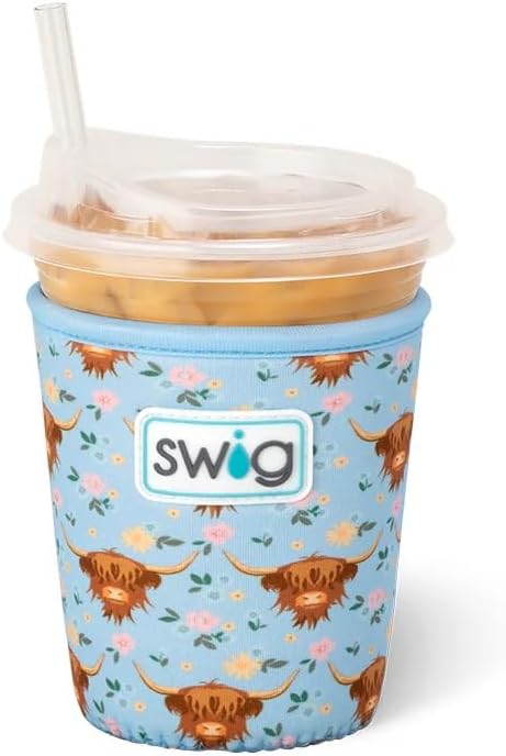 Swig Life Small Iced Cup Coolie, 16-20oz Iced Coffee Cup Insulator Sleeve by SwigLife