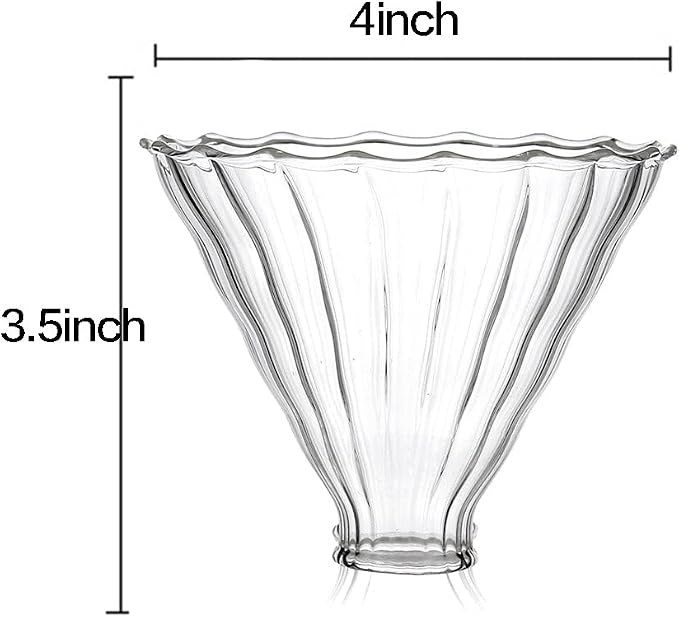 2pcs Glass Funnel Pour Over Coffee Filters, Coffee Drippers - Image 3