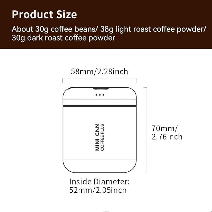 watchget Portable Mini Airtight Coffee Canister - Image 2