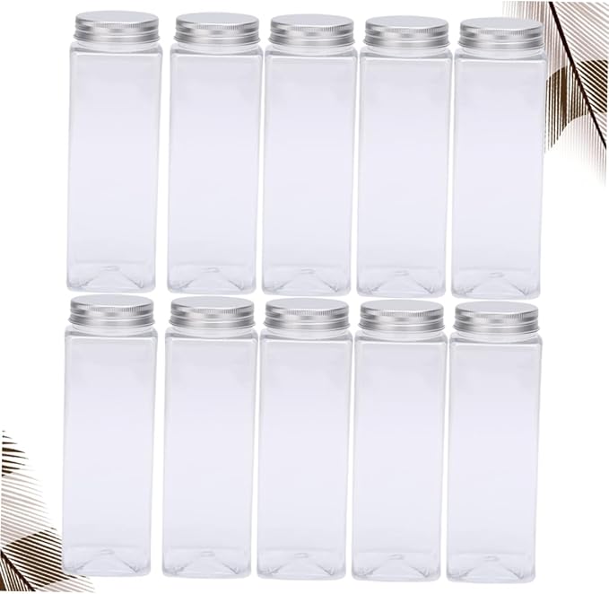 PartyKindom 10Pcs 500ml PET Plastic Drink Bottles - Image 5