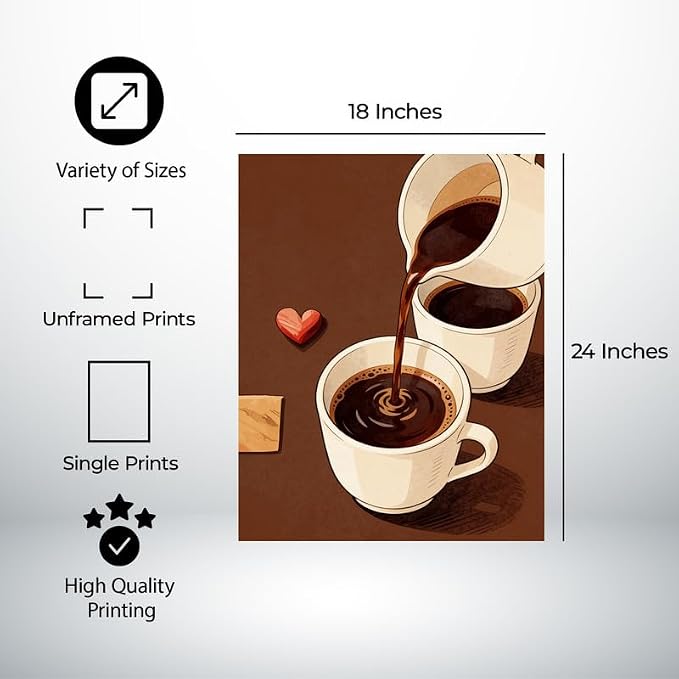Lawrence Williams Designs Pouring Coffee Poster - Image 2