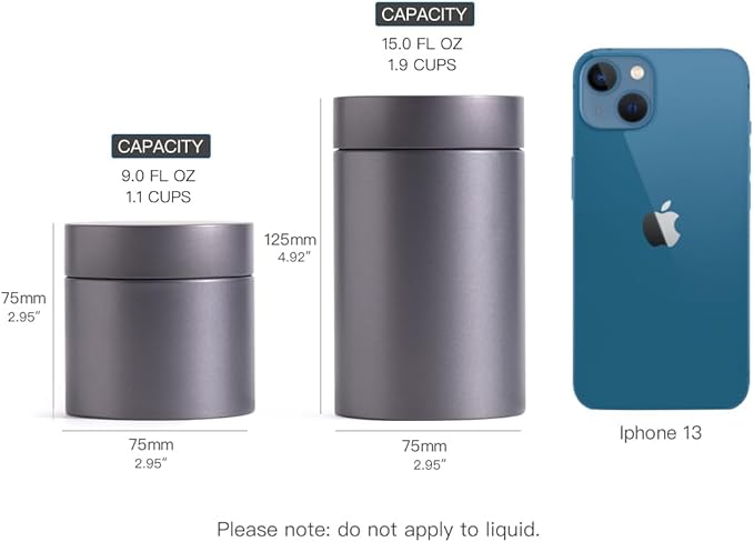 3 Packs Tea Tin Canister for Loose Tea Metal Tea Canister 9 oz 15 oz Round Tin - Image 4