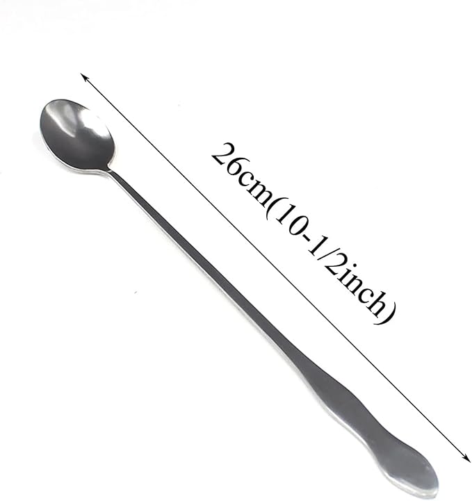 10-1/2 Inch Long Handle Stirring Mixing Spoon - Image 2