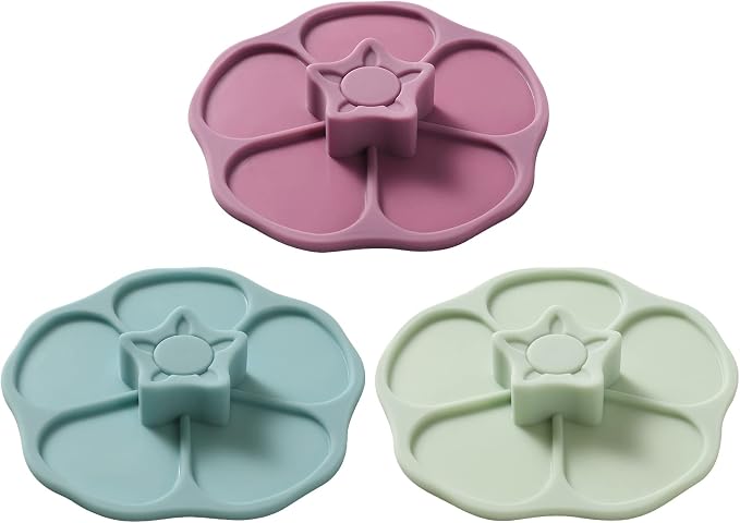 Petal Silicone Cup Covers ， Multicolored Silicone Lids by Keweilian
