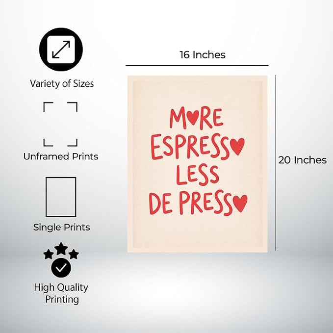 Lawrence Williams Designs Coffee Quote Poster - Image 2