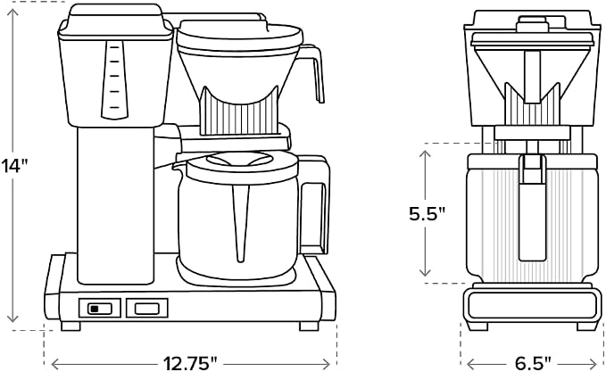 Technivorm Moccamaster 53930 KBGV 10-Cup Coffee Maker Matte Silver, 40 oz - Image 9