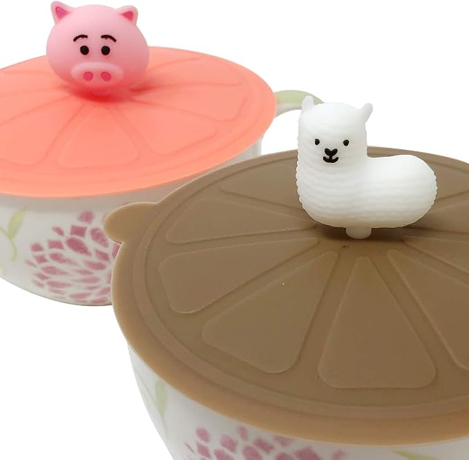 allydrew Silicone Cup Lids, Anti-Dust Leak-Proof Coffee Mug Covers - Image 5