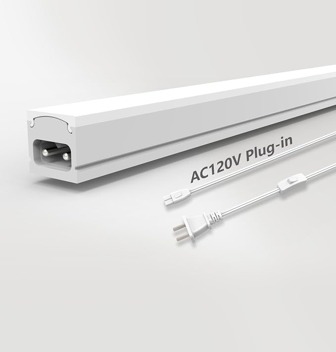 Leetdud Under Cabinet Lighting Plug in, 12 Inch 1 Pc, Linkable AC120V 3CCT by Leetdud