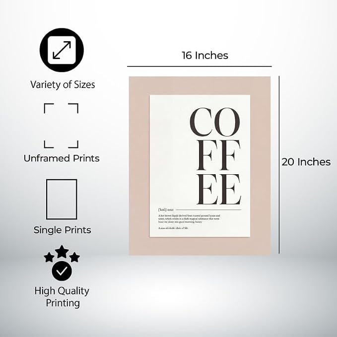 Lawrence Williams Designs Coffee Typography Poster - Image 2