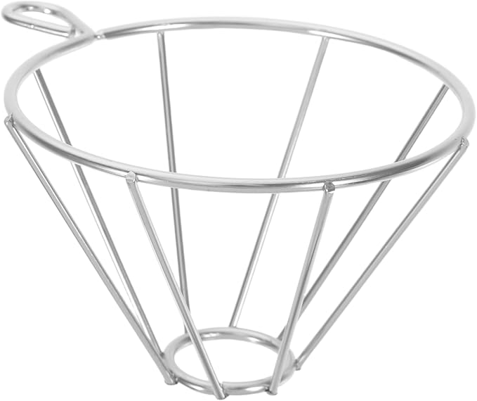 Cone Filter Funnel Stand Stainless Steel Drip Funnel Holder Versatile Coffee by FUNOMOCYA