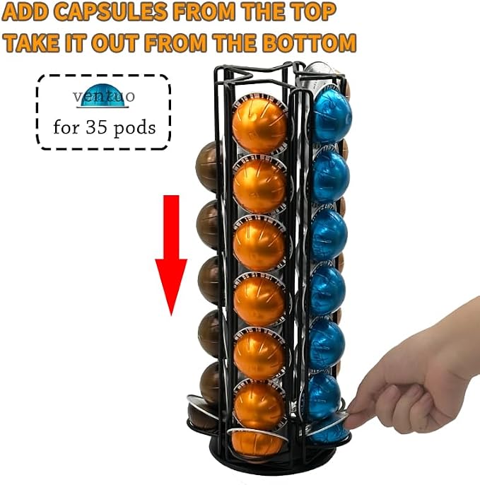 Miuly Coffee Capsule Holder For Nespresso Vertuoline, Coffee Capsule Stands - Image 4