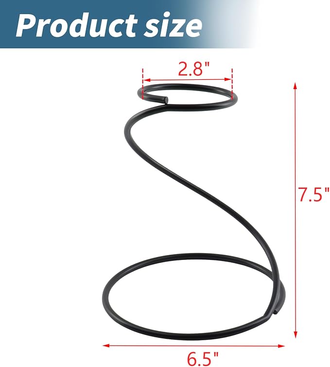 Dnyta Metal Coffee Dripper Stand, Spiral Pour Over Coffee Dripper Stand Filter - Image 2