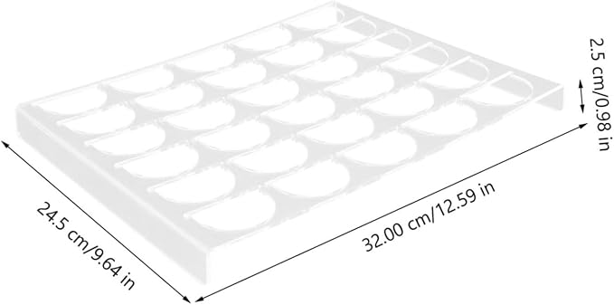 jojofuny 30grids Coffee Capsule Storage Rack Acrylic Organizer Stand - Image 2