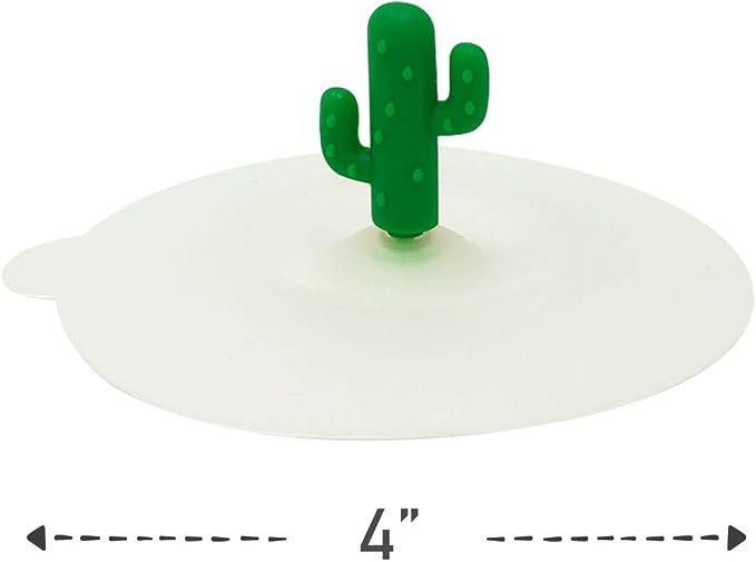 Wrapables® Cactus Silicon Cup Lids, Anti-Dust Airtight Mug Covers - Image 5