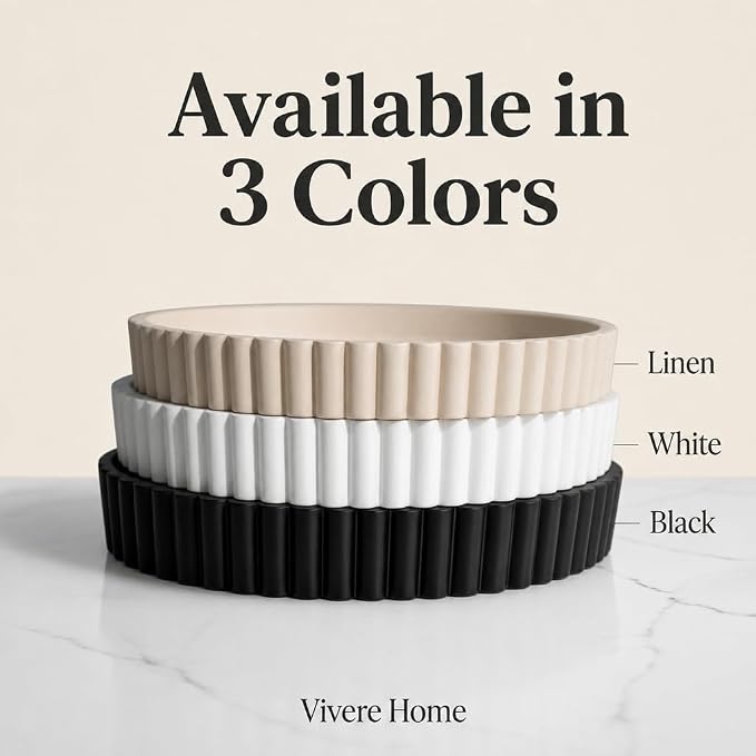 11-Inch Concrete Round Tray Home Decor - Image 6