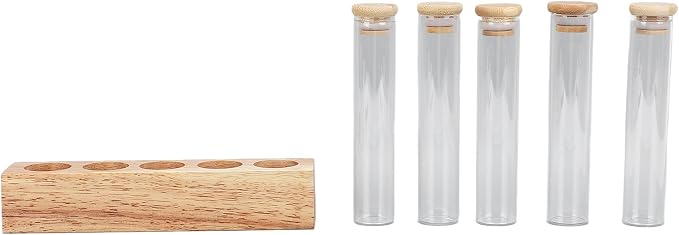 AUNMAS 12 Pack Coffee Bean Storage Tubes Single Dose Coffee Bean Cellars Glass - Image 6