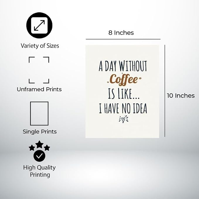 Lawrence Williams Designs A Day Without Coffee Poster - Image 2