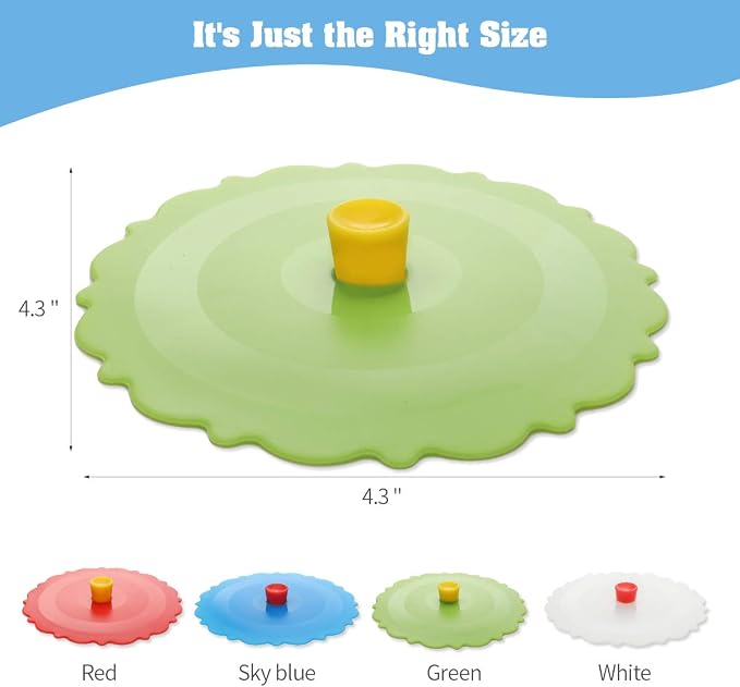 Silicone Cup Covers ， Multicolored Silicone Lids - Image 2