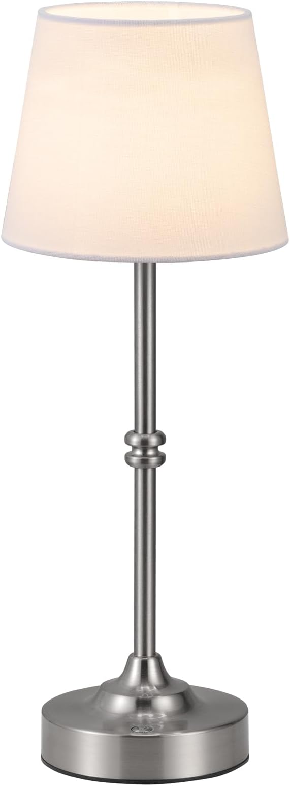 Kakanuo Rechargeable Cordless Table Lamp Silver by KakanuoLightings