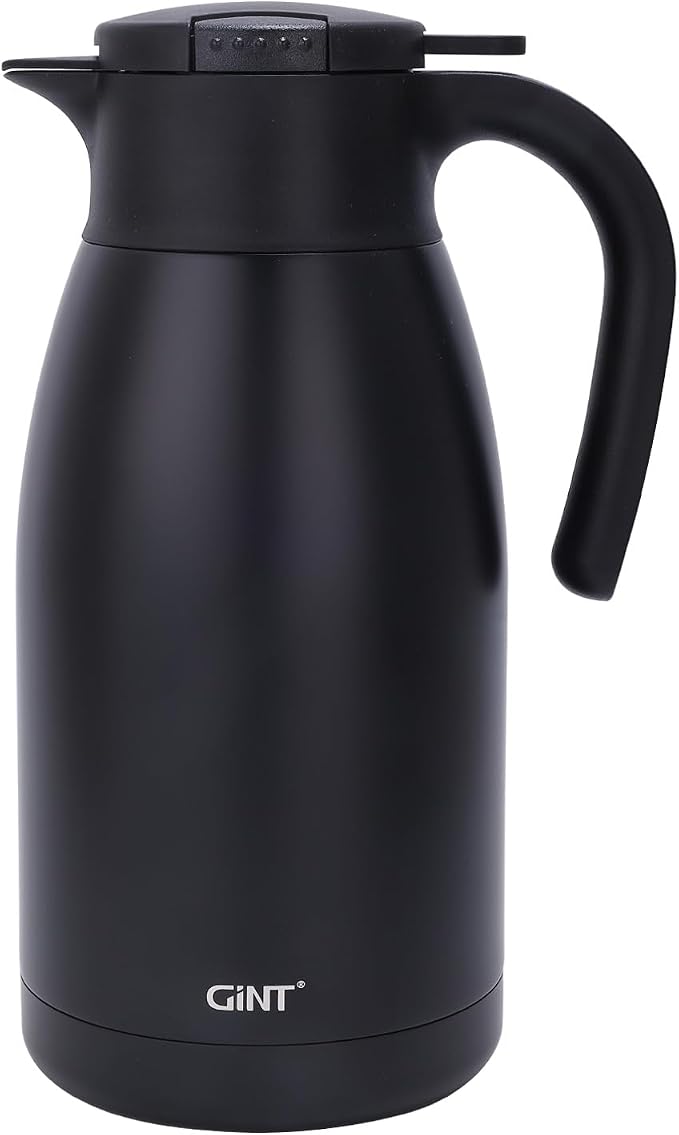 GiNT 1.9L / 64Oz Thermal Coffee Carafe, Insulated Stainless Steel Coffee Carafes by WelcometoGiNT