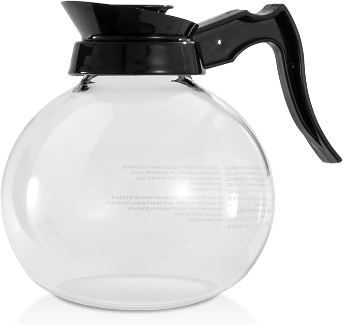 SYBO Coffee Pot Decanter, 12-Cup Glass Coffee Decanter Black - Image 2