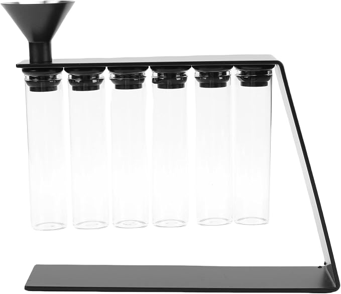 TOPINCN Single Dose Coffee Bean Storage Tubes Coffee Bean Cellar Glass Storage by TOPINCN