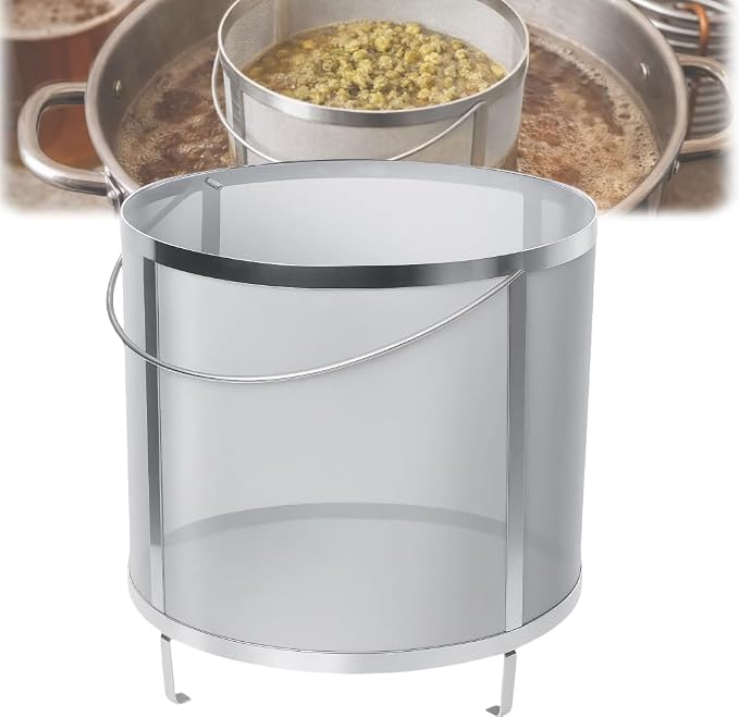 Gekufa Hop Filter 300 Micron 304 Stainless Steel – 11.8" x 12.2" Dry Hop by Gekufa