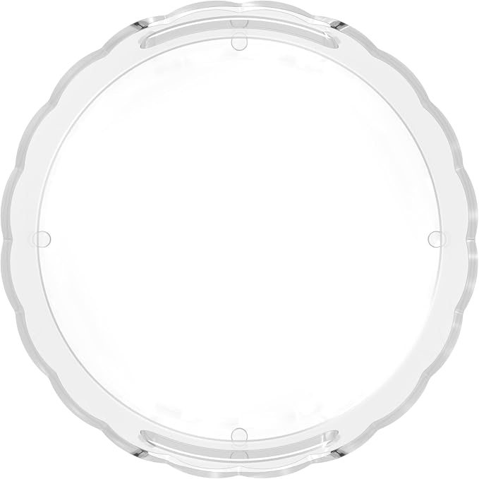 GRAHAM DESIGN 10″ Scalloped Round Acrylic Tray - Image 9