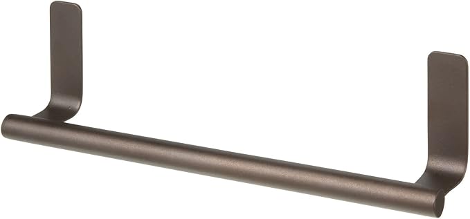 mDesign Steel Wall-Mounted Towel Rack Storage Holder - Image 4