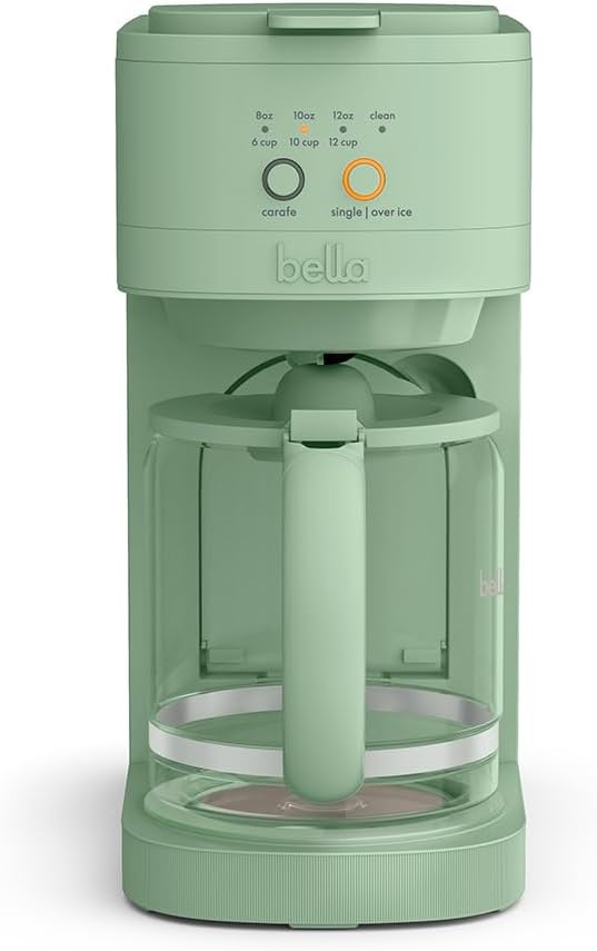 BELLA VersaBrew 2-in1 Coffee Maker, K-Cup compatible, Brew 3 Sizes Carafes & by bella