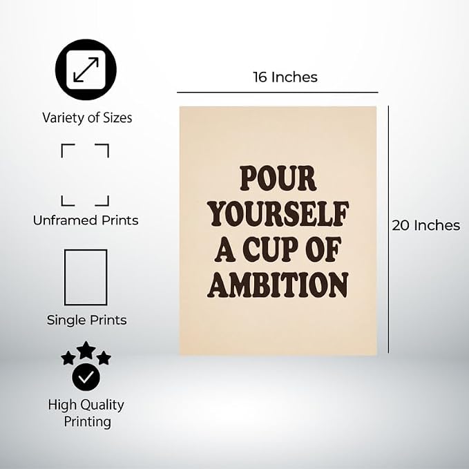 Lawrence Williams Designs Pour Yourself a Cup of Ambition Poster - Image 2